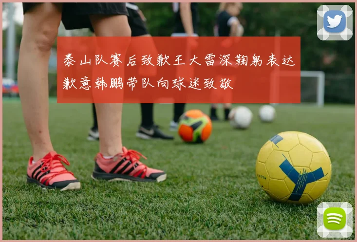 泰山队赛后致歉王大雷深鞠躬表达歉意韩鹏带队向球迷致敬